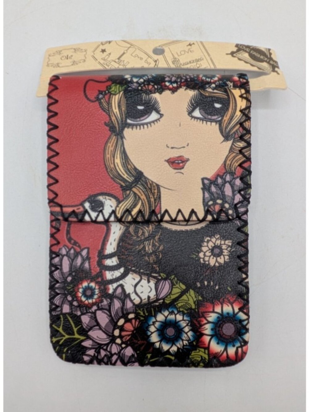 Love Fashion Bag Crossbody Small Purse Big Eye Girl in Garden with Goose NWT